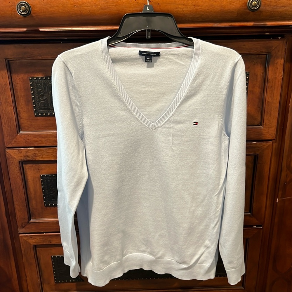Tommy Hilfiger blue top Large